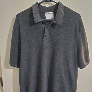 Grey Sweater Polo XL Old Navy